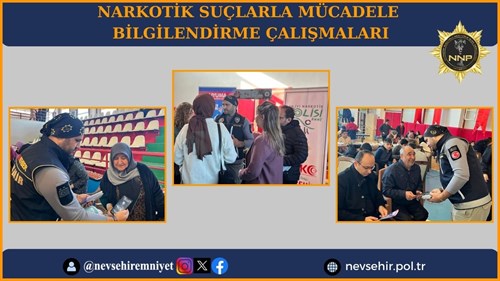 Narkotik Suçlarla Mücadele Şube Müdürlüğü Bilgilendirme Çalışmaları