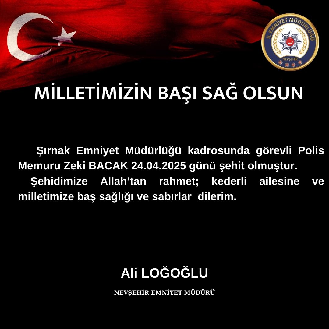 MİLLETİMİZİN BAŞI SAĞ OLSUN