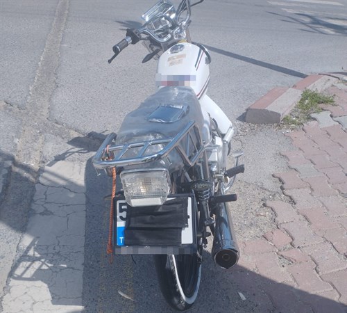 Motosiklet Plakasını Maske İle Kapatan Şahsa Cezai İşlem Uygulandı